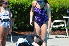 Learning the finer points of diving...