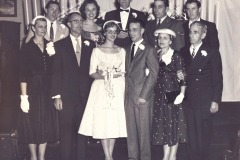 Virginia and Ben Doss’s wedding at Thompsonville Methodist church on December 29, 1955